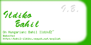 ildiko bahil business card